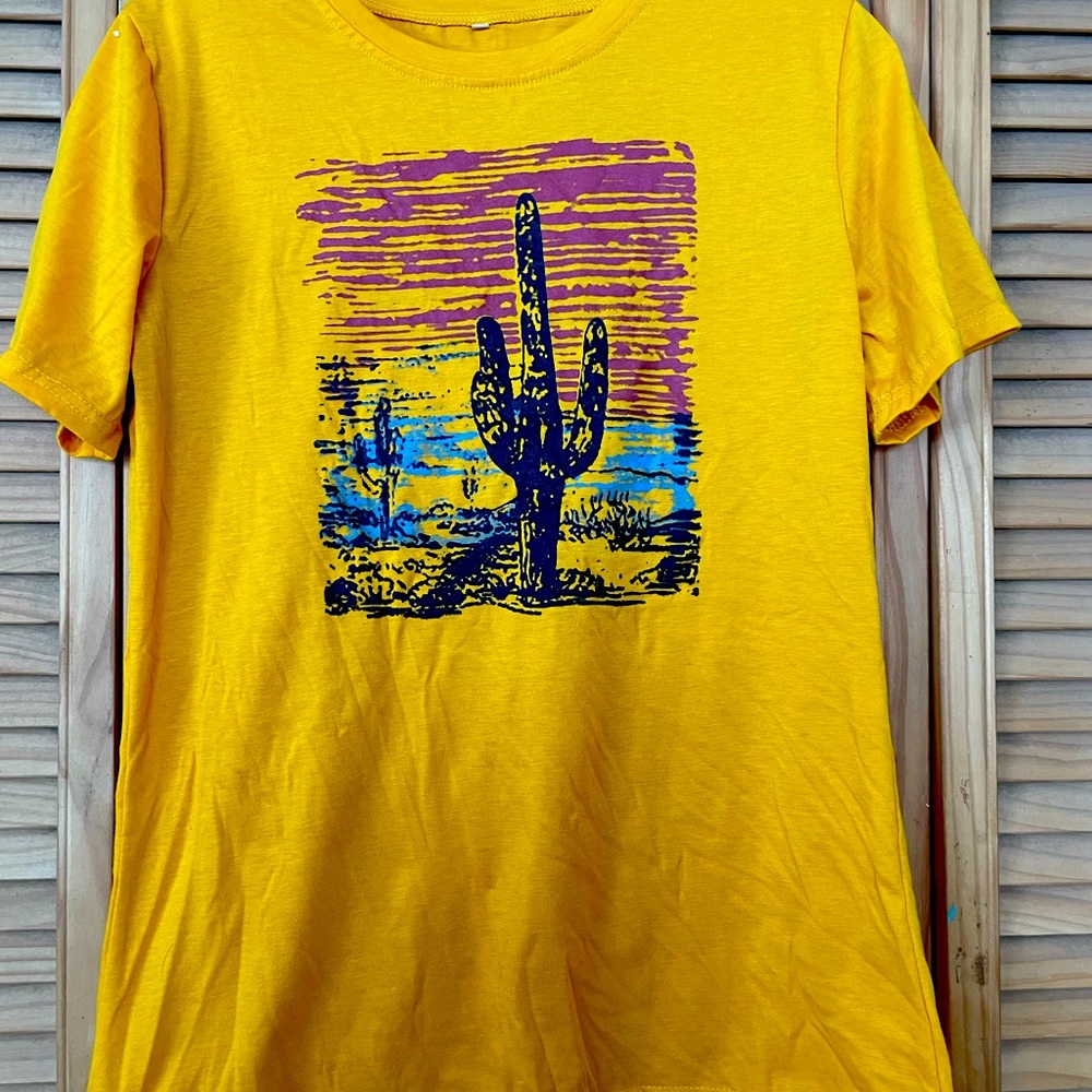Bright Yellow Western T-shirt